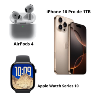 ¡Participa en la Gran Rifa de Tecnología Apple y Gana un iPhone 16 Pro de 1TB, Apple Watch Series 10 y AirPods 4!